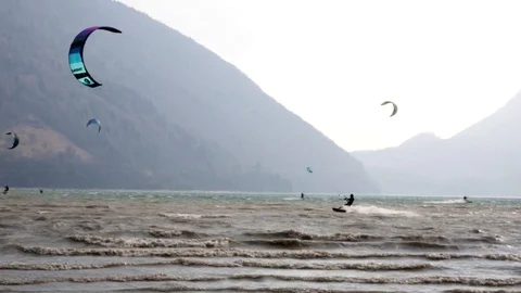 Professional Kitesurfer Stock Footage 106406758