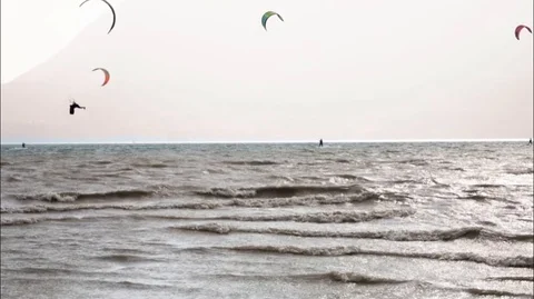 Professional Kitesurfer Stock Footage 106406785