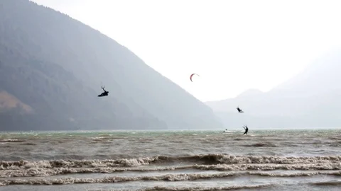 Professional Kitesurfer Stock Footage 106406982