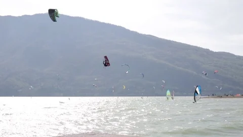 Professional Kitesurfer Stock Footage 106775875