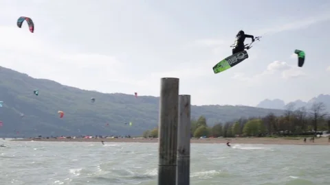 Professional Kitesurfer Stock Footage 106775913