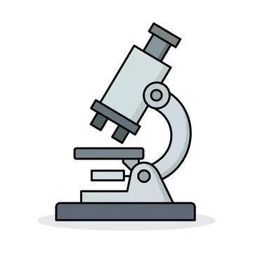 Professional laboratory microscope for scientific research and medical anal.. Stock Illustration