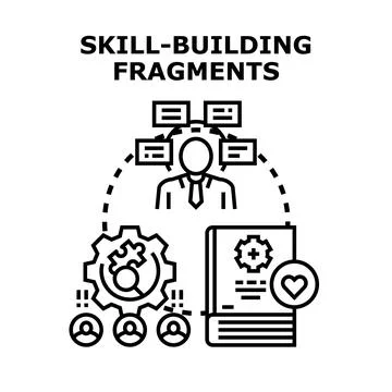 Professional learning development achieving skill building goals Stock Illustration
