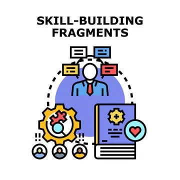 Professional learning development achieving skill building goals Stock Illustration