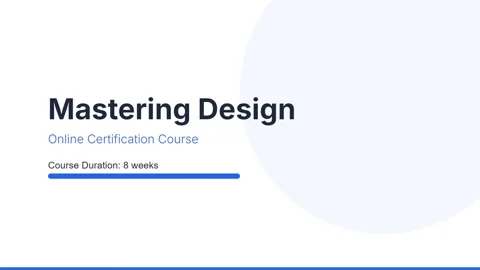 Professional Learning: Mastering Design Online Certification Course Concept Stock Footage 336879654
