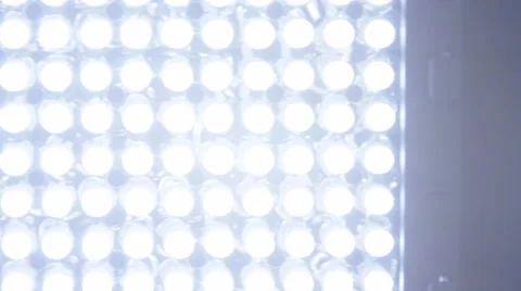 Professional Led light Glow -Cold Panning L-R Stock Footage 64255072