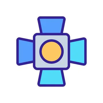 Professional led spotlight icon vector outline illustration Ilustración de archivo