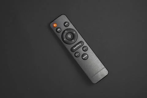 Professional LED studio light remote control - top view. Stock Photos