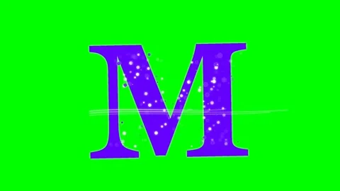 Professional Letter Animated Green Screen Element Video stock 336892929