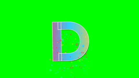 Professional Letter Animated Green Screen Element Stock Footage 336898808