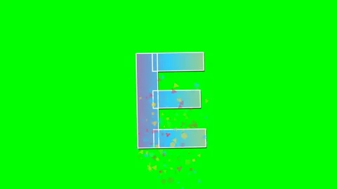 Professional Letter Animated Green Screen Element Stock Footage 336898815