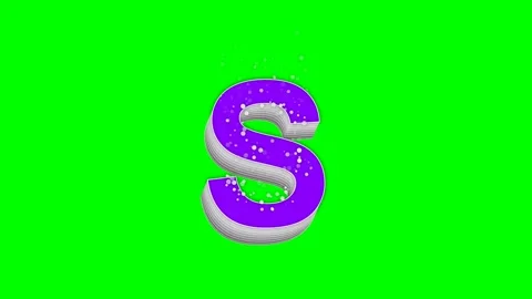 Professional Letter Animated Green Screen Element Stock Footage 336899022