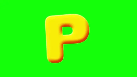 Professional Letter Animated Green Screen Element Video stock 341587268