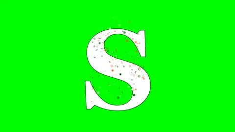 Professional Letter Dynamic with Dollar Green Screen Element Video stock 336899133