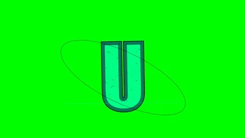 Professional Letter Dynamic with Drawn Green Screen Element Stock Footage 336898932