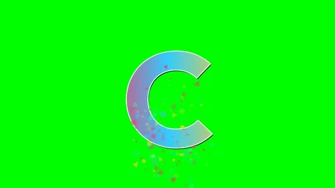 Professional Letter Dynamic Green Screen Element Video stock 336898807