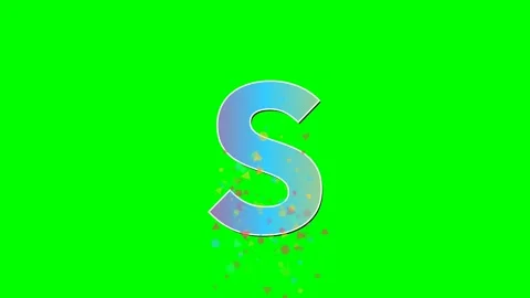Professional Letter Dynamic Green Screen Element Stock Footage 336898841