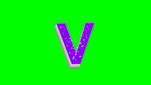 Professional Letter Dynamic Green Screen Element Video stock 336899038