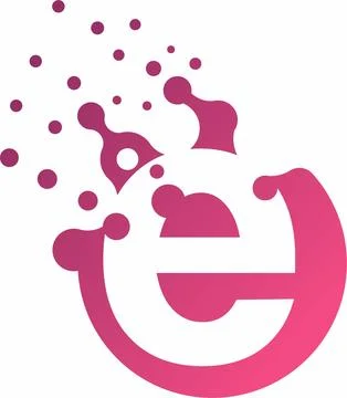 Professional letter E gradient logo design Stock Illustration