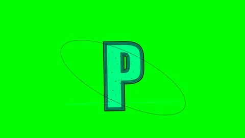 Professional Letter Looping with Draw Green Screen Element Stock Footage 336898924