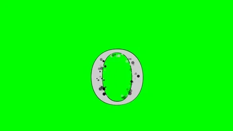 Professional Letter Looping Green Screen Element Video stock 336892777