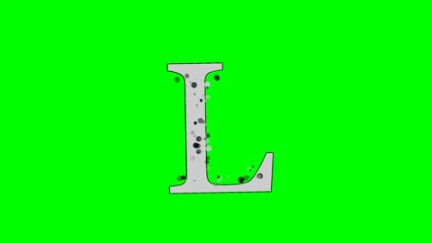 Professional Letter Looping Green Screen Element Video stock 336892804