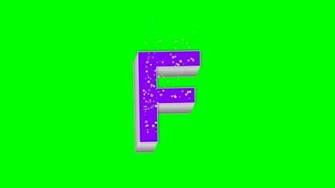 Professional Letter Looping Green Screen Element Stock Footage 336899005