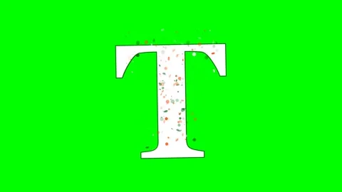 Professional Letter Looping Green Screen Element Stock Footage 336899136