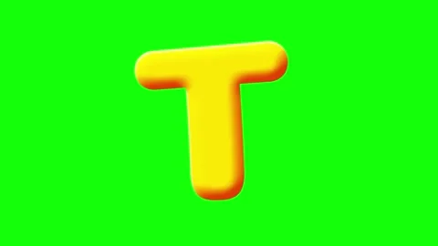 Professional Letter Looping Green Screen Element Video stock 341587287