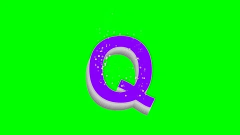 Professional Letter Motion Green Screen Element Stock Footage 336899012
