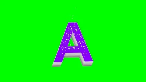 Professional Letter Moving Green Screen Element Stock Footage 336898974