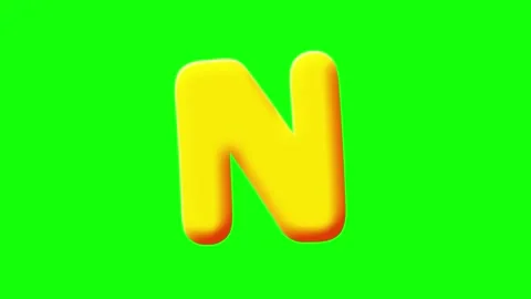 Professional Letter Moving Green Screen Element Video stock 341587244