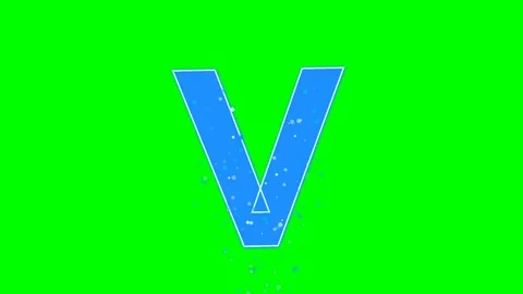 Professional Letter Moving with Made Green Screen Element Video stock 336892858