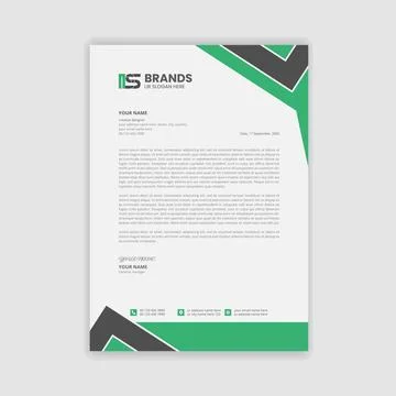 Professional letterhead template イラスト素材