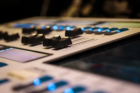 Professional Lighting Design Console Stock Photos