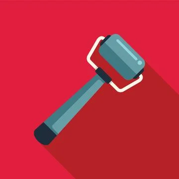 Professional lint roller removing dust and fluff with long handle and sticky Stock Illustration