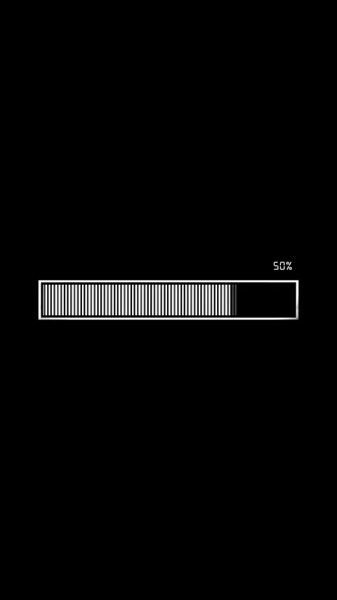 Professional loading bar animation featuring animated percentage counter sleek d Stock Footage 340479689