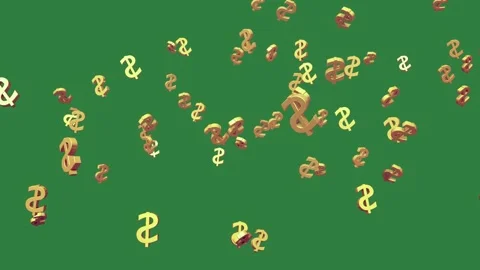 Professional Lot Falling Green Screen Element Stock Footage 338017809