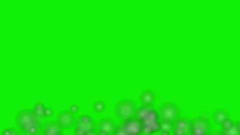 Professional Lots Animated with Bubbles Green Screen Element Video stock 337045543