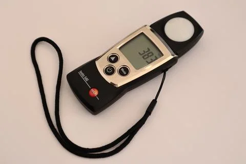 Professional luxmeter for measuring light. for measuring light intensity Stock Photos