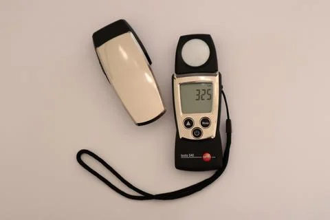 Professional luxmeter for measuring light. for measuring light intensity Stock Photos