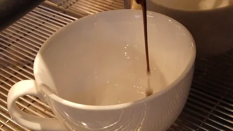 Professional Machine Preparing Fresh Espresso, 4K Stock-Footage 102769746