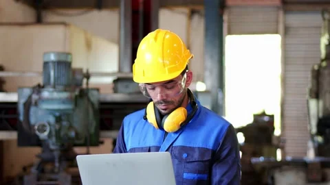 Professional maintenance engineer, technician worker, repairman wear uniform, Video stock 219733316