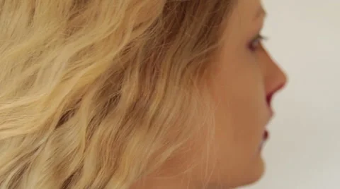 Professional make up artist making herself a Halloween mask (9/11) Stock Footage 48846344