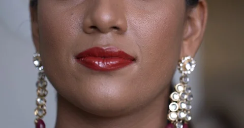 Professional make-up artist at work Stock Footage 125963913