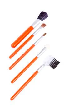 Professional make-up brushes Stock Photos