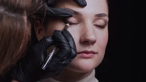 Professional make up. Stock Footage 152100605