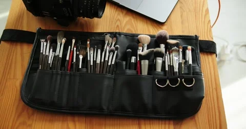 Professional make up set of makeup artist Stock Footage 279916078