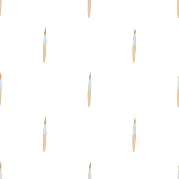Professional makeup brush pattern seamless vector Illustrazione stock