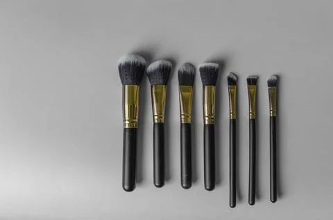 Professional makeup brushes Stock Photos